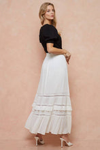 Load image into Gallery viewer, Boho White Maxi Skirt