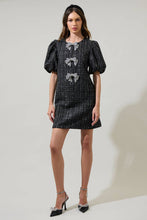 Load image into Gallery viewer, Margaret Tweed Bow Mini Dress