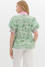 Load image into Gallery viewer, Palm Springs Pink Green Top