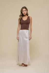 White Scallop Tank