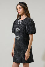 Load image into Gallery viewer, Margaret Tweed Bow Mini Dress