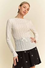 Load image into Gallery viewer, Boho Ivory Sheer Layering Top