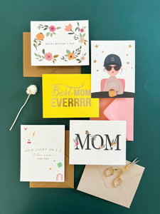 Cool Mom, Super Mom, Best Mom Greeting Card