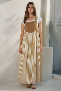 Daydreamer Striped Overall Dress