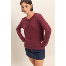 Load image into Gallery viewer, Cream Crew Neck Cardigan