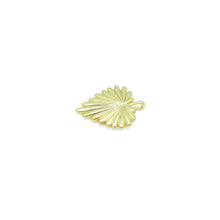 Load image into Gallery viewer, Radial Gold Heart Leaf Charm
