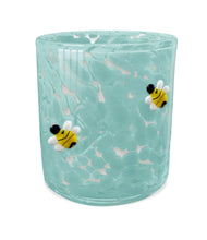 Load image into Gallery viewer, Bee&#39;s Knees Blue Bees Confetti Candle