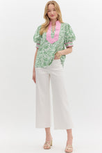 Load image into Gallery viewer, Palm Springs Pink Green Top