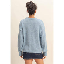 Load image into Gallery viewer, Taupe Seam Crew Neck Sweater