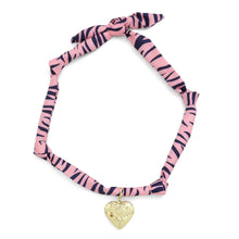 Load image into Gallery viewer, Scarf Necklace brown dots Large Star heart