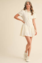 Load image into Gallery viewer, Polo Navy Mixed Media Romper