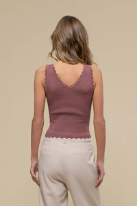 White Scallop Tank