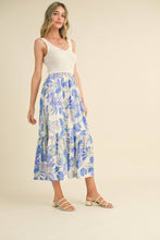 Load image into Gallery viewer, Sunny Floral Mixed Media Midi Dress