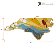 Load image into Gallery viewer, North Carolina Cutting Board with Artwork by Summer Stokes