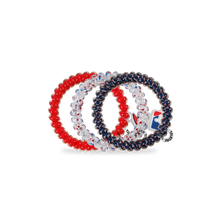 Load image into Gallery viewer, Spiral Hair Coils | Small | Atlanta Braves Hair Ties