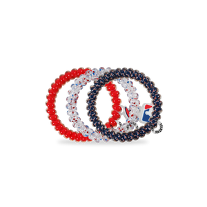 Spiral Hair Coils | Small | Atlanta Braves Hair Ties