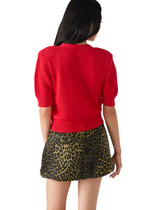 Janae Dark Red Cardigan