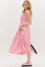 Load image into Gallery viewer, Red Striped Zipper Dress