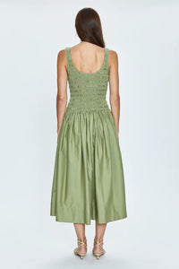 Pistola Alessia Smocked Drop Waist Dress Sage
