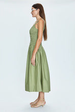 Load image into Gallery viewer, Pistola Alessia Smocked Drop Waist Dress Sage