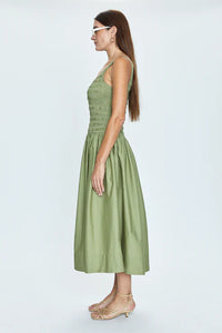 Pistola Alessia Smocked Drop Waist Dress Sage