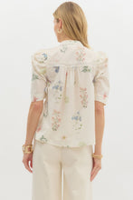 Load image into Gallery viewer, Grandmillenial Floral Print Top