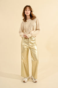 Gilded Gold Shimmer Trousers