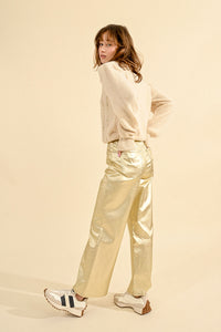 Gilded Gold Shimmer Trousers