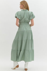 Classic Sage Maxi Dres