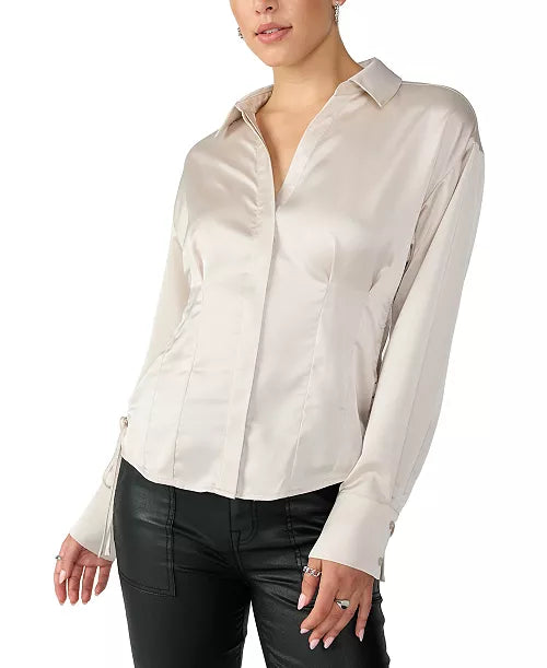 Marshmallow Date Satin Shirt