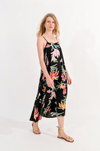 Load image into Gallery viewer, Floral June Black Dress