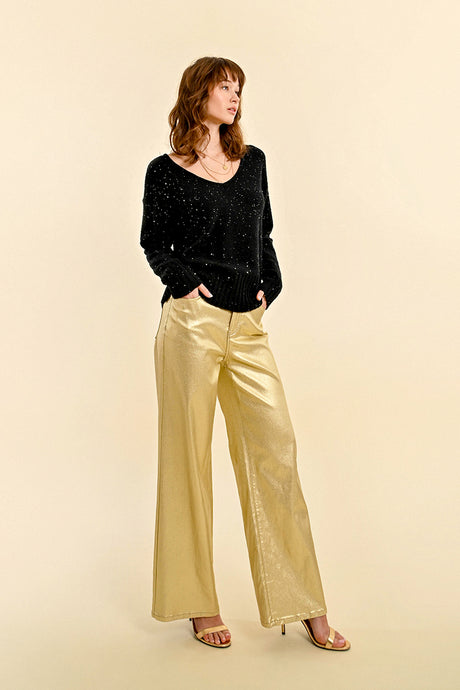 Gilded Gold Shimmer Trousers