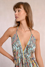 Load image into Gallery viewer, Bloom Print Halter Maxi Dress