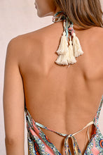 Load image into Gallery viewer, Bloom Print Halter Maxi Dress
