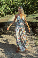 Load image into Gallery viewer, Bloom Print Halter Maxi Dress