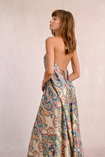 Load image into Gallery viewer, Bloom Print Halter Maxi Dress