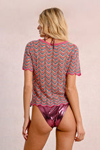 Load image into Gallery viewer, Tahiti Magenta Crochet Top
