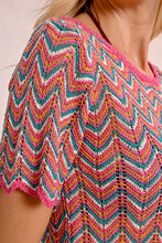 Load image into Gallery viewer, Tahiti Magenta Crochet Top