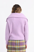 Load image into Gallery viewer, Mauve Knit Zipper Pullover Sweater