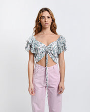 Load image into Gallery viewer, Charline Gold Lurex Crop Top