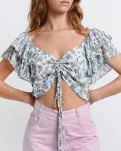 Load image into Gallery viewer, Charline Gold Lurex Crop Top