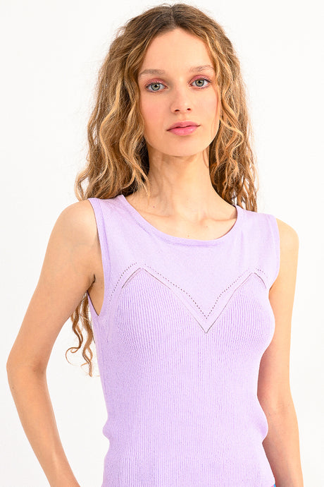 Paris Lilac Top