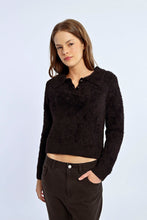 Load image into Gallery viewer, Soft Black Collar Sweater