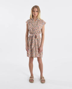 Celeste Coral Print Dress