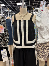 Load image into Gallery viewer, Bella Black White Tank Top