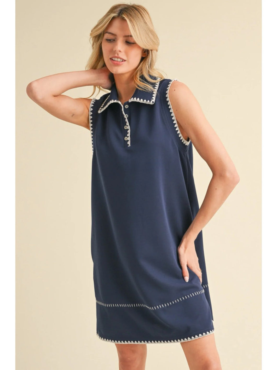 Navy Tennis Day Dress