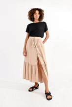Load image into Gallery viewer, Boho Beige Midi Skirt