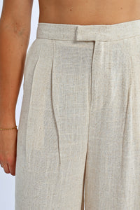 Lili Linen Beige Pant
