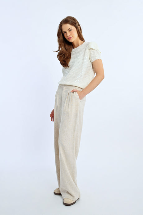 Lili Linen Beige Pant