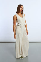 Load image into Gallery viewer, Linen Beige Vest Top